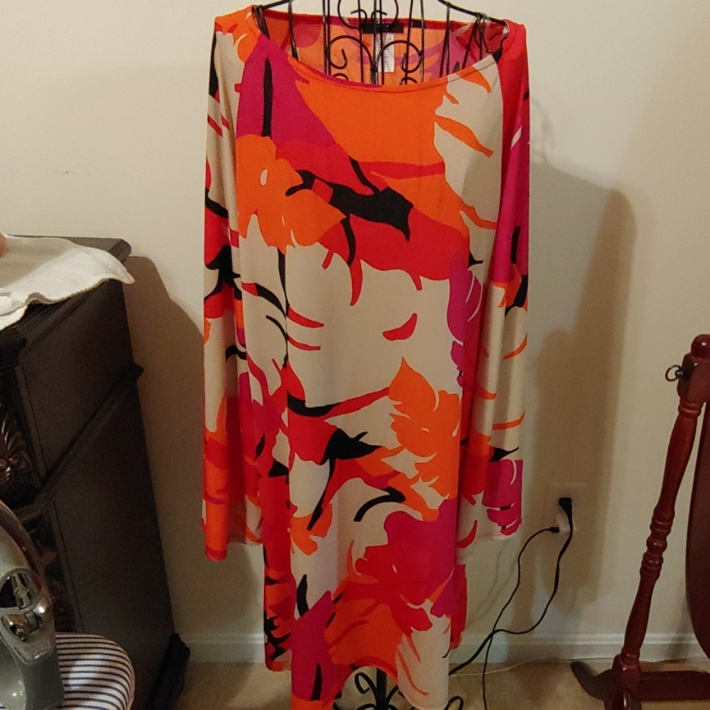 Printed Straight Dress